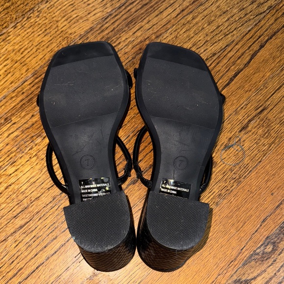 a new day Black Strappy Heels - Picture 5 of 5